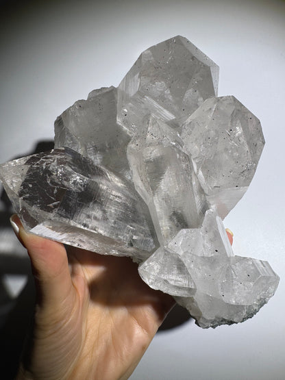 Himalaya Quarz 💎 Kristall mit Chlorit Einschlüssen aus Nepal – 1,43 kg – 18 x 13 x 11,5 cm