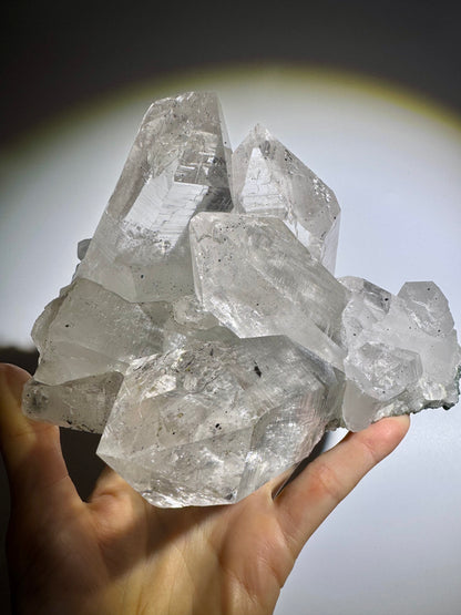 Himalaya Quarz 💎 Kristall mit Chlorit Einschlüssen aus Nepal – 1,43 kg – 18 x 13 x 11,5 cm