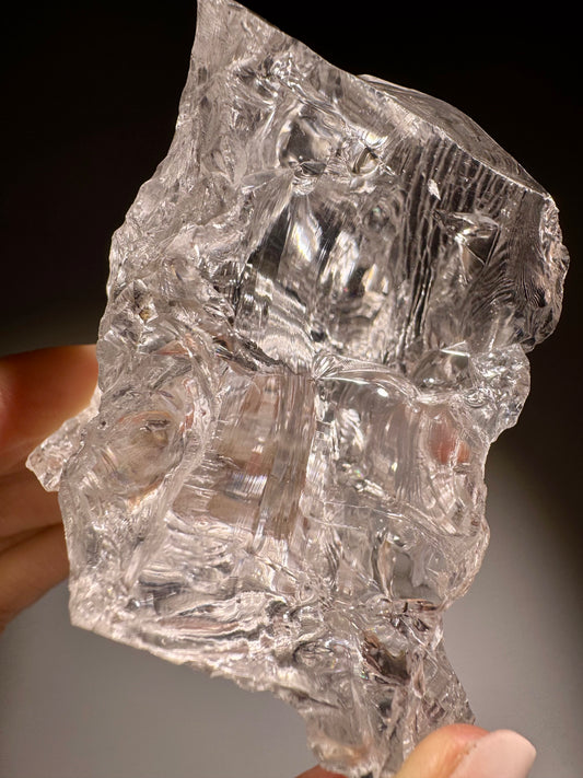 Azeztulite Kristall ca. 6,5×4,5 cm, 228 g – Ultraklar & handverlesen