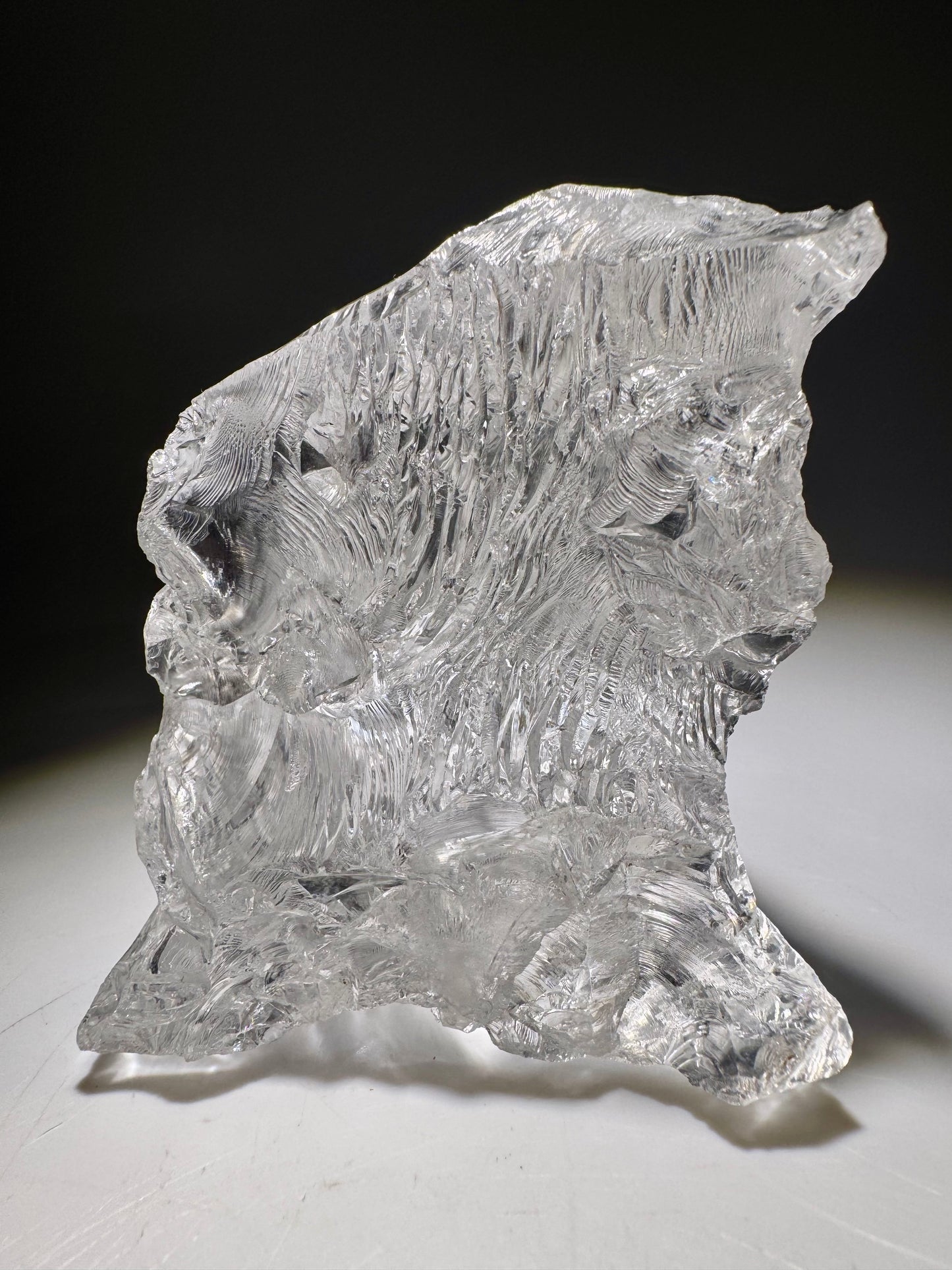 Azeztulite Kristall ca. 6,5×4,5 cm, 228 g – Ultraklar & handverlesen