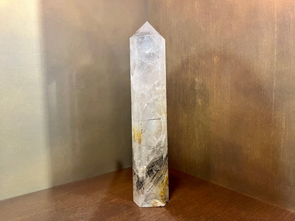 Black Rutil Einschlüsse | Riesige Bergkristallspitze | UNIQUE CRYSTALS