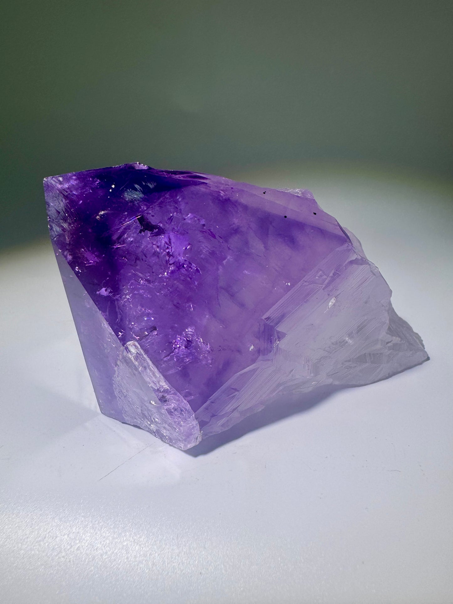 Amethyst Spitze – 11.6 cm Naturspitze aus Brasilien | seltene Amethyst-Zahnspitze