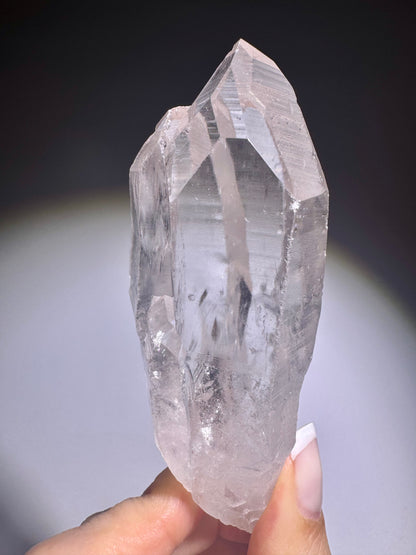 Doppelte Lemurian Quarz Spitze  10cm / 139g – Naturbelassen & kraftvoll