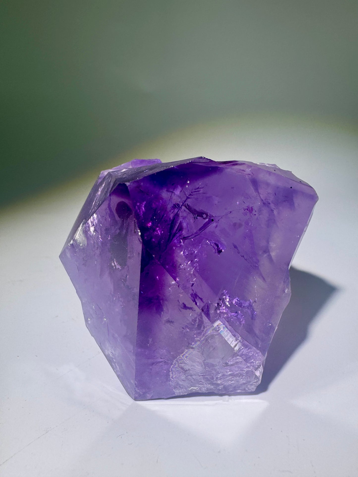 Amethyst Spitze – 11.6 cm Naturspitze aus Brasilien | seltene Amethyst-Zahnspitze