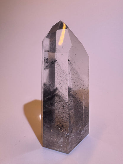 Schwarzer Phantom Lemurian Kristall (ultra klar) 🖤 - 7.2cm, 83g