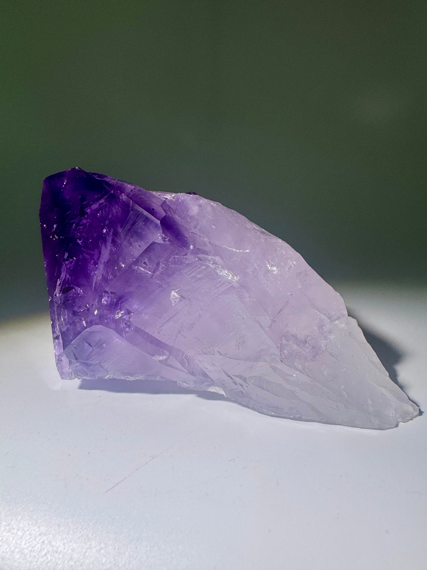 Amethyst Spitze – 11.6 cm Naturspitze aus Brasilien | seltene Amethyst-Zahnspitze