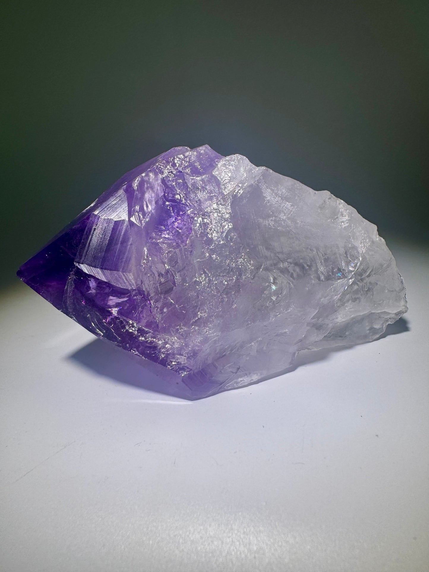 Amethyst Spitze – 11.6 cm Naturspitze aus Brasilien | seltene Amethyst-Zahnspitze