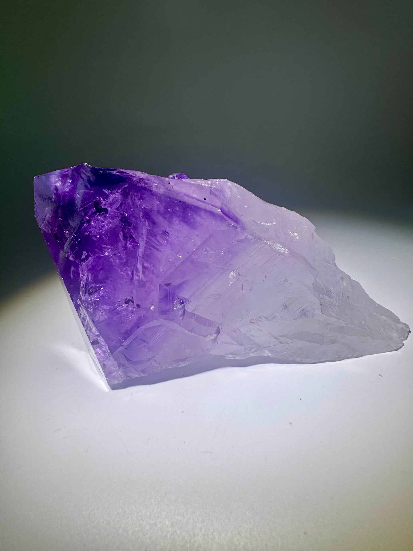 Amethyst Spitze – 11.6 cm Naturspitze aus Brasilien | seltene Amethyst-Zahnspitze