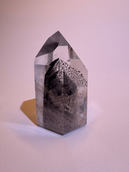 Black Phantom Lemurian Bergkristall (ultra klar) 🖤 - 5cm, 62g