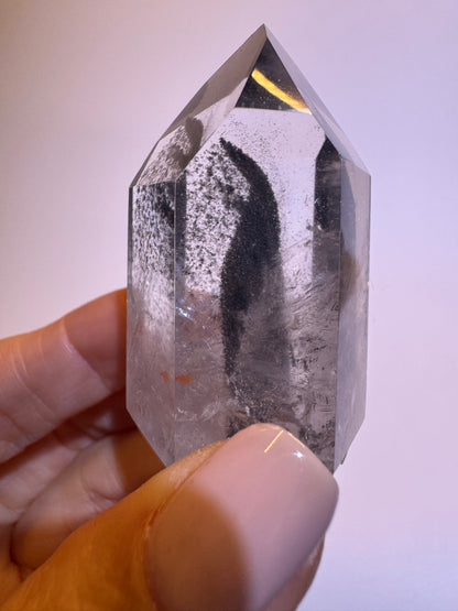Black Phantom Lemurian Bergkristall (ultra klar) 🖤 - 5cm, 62g