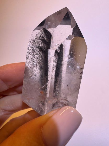 Black Phantom Lemurian Bergkristall (ultra klar) 🖤 - 5cm, 62g