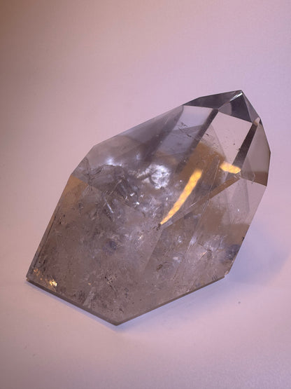 Seltener schwarzer Phantom Bergkristall (ultra klar) 🖤 - 11.5x7cm, 560g