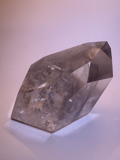 Seltener schwarzer Phantom Bergkristall (ultra klar) 🖤 - 11.5x7cm, 560g