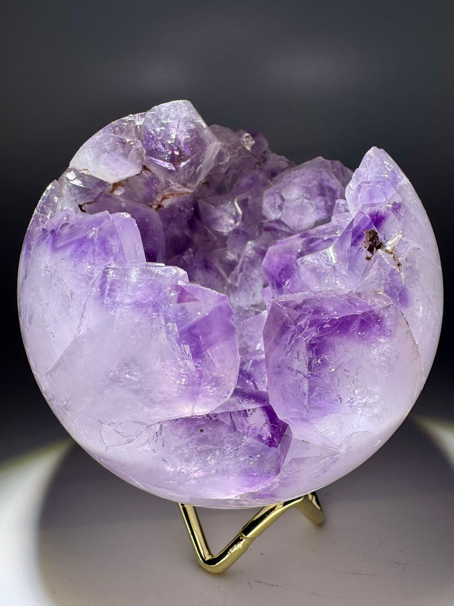Amethyst Kugel 9,5 cm – 970 g | Zartes Lila & funkelnde Kristalle