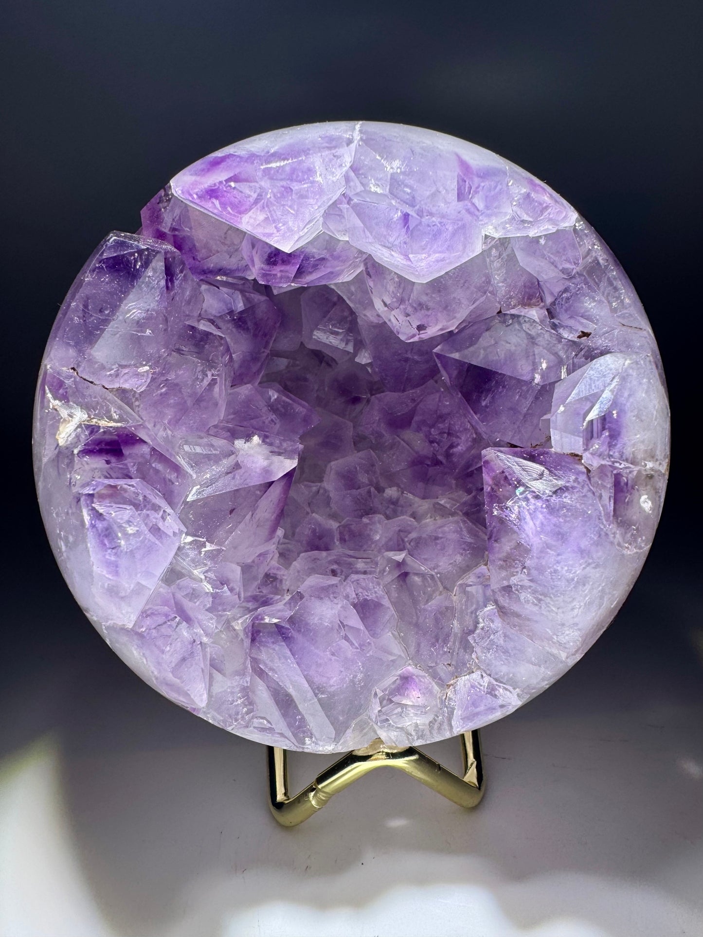 Amethyst Kugel 9,5 cm – 970 g | Zartes Lila & funkelnde Kristalle