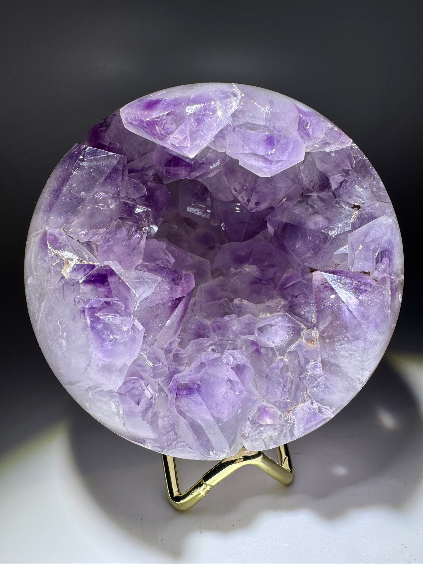 Amethyst Kugel 9,5 cm – 970 g | Zartes Lila & funkelnde Kristalle