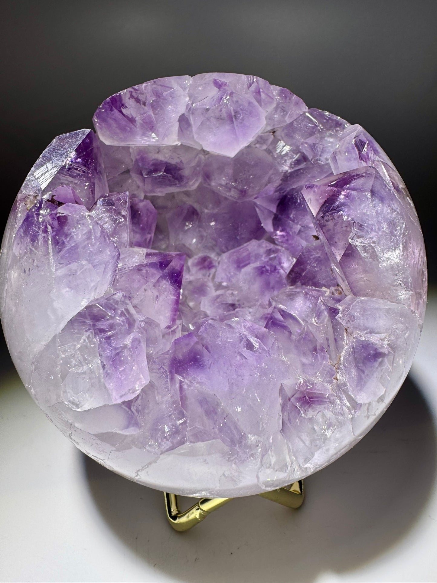 Amethyst Kugel 9,5 cm – 970 g | Zartes Lila & funkelnde Kristalle