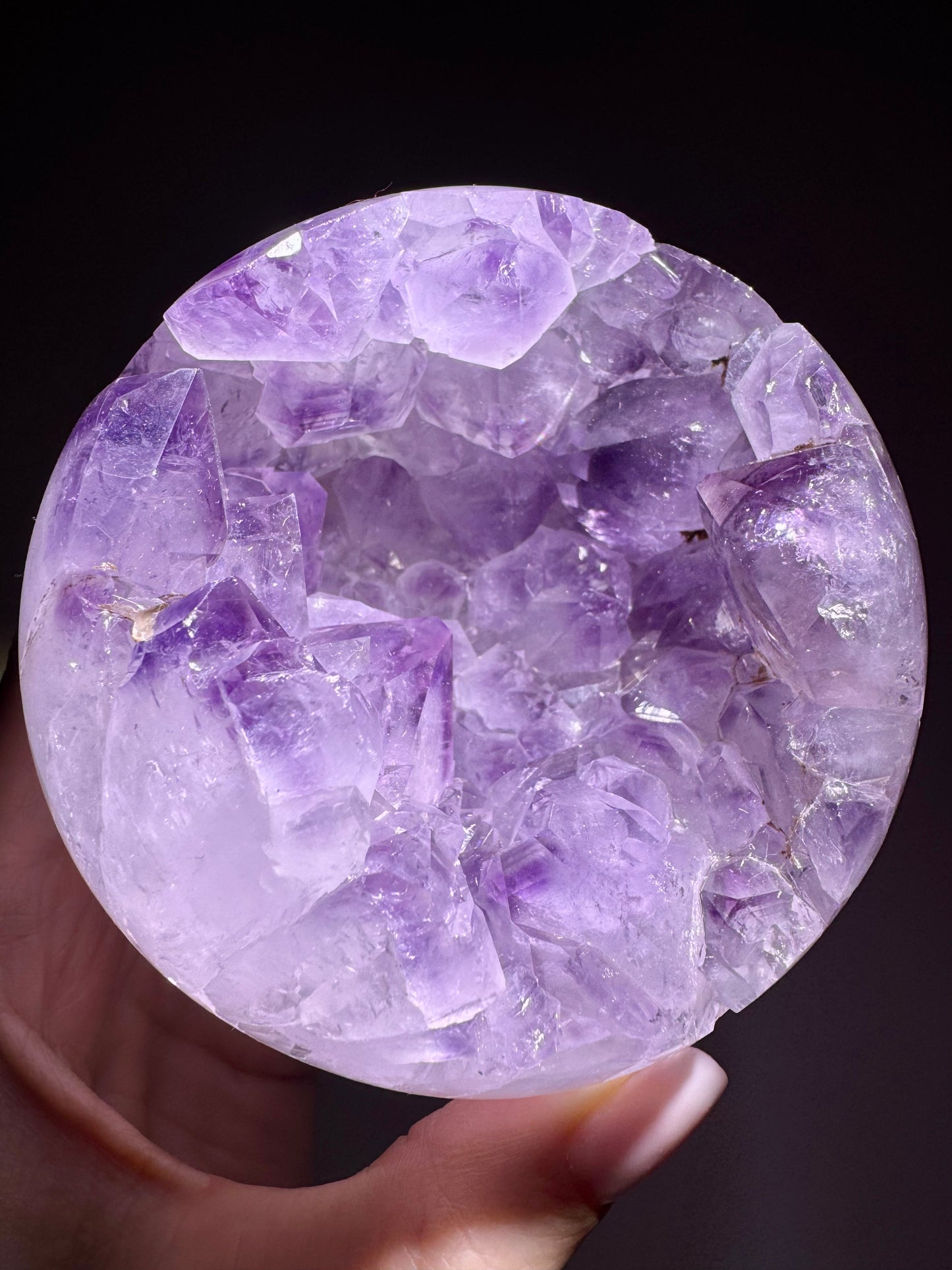 Amethyst Kugel 9,5 cm – 970 g | Zartes Lila & funkelnde Kristalle
