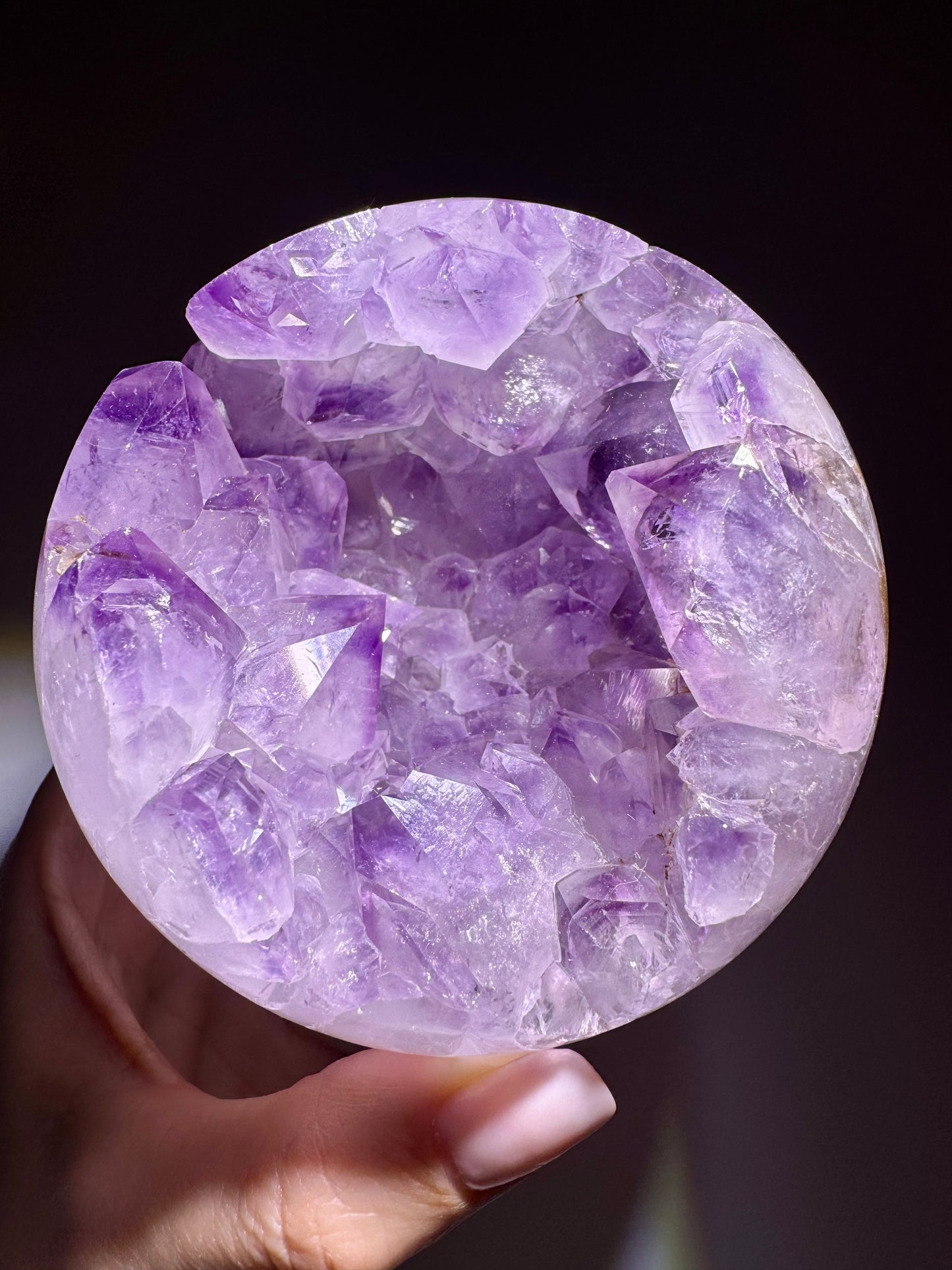 Amethyst Kugel 9,5 cm – 970 g | Zartes Lila & funkelnde Kristalle