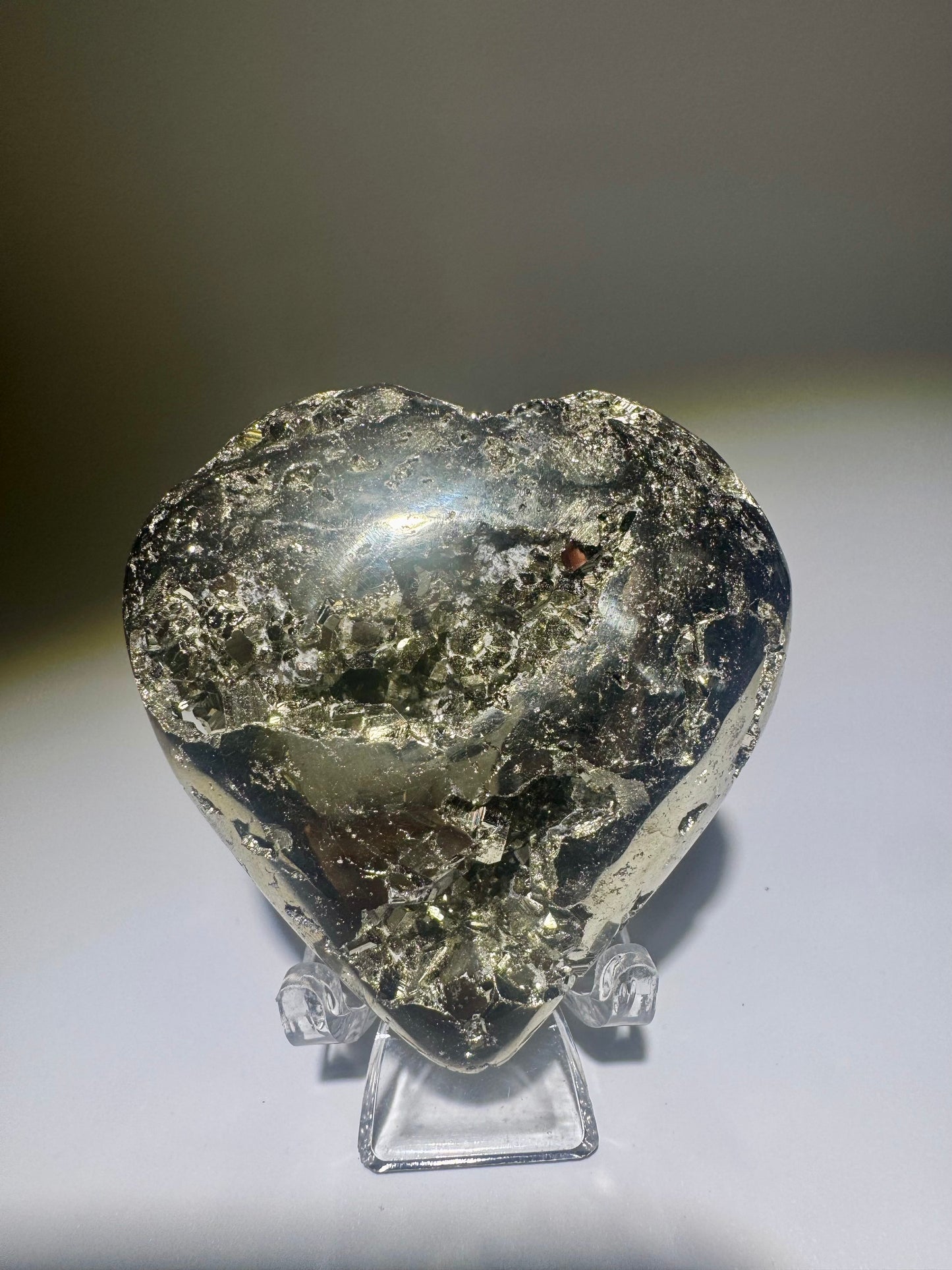 Schönes Pyritherz aus Peru – funkelnde, grosse Kristalle, Einzelstück in 1A Qualität, Erfolg & Wohlstand, kraftvoller Pyrit Kristall ✨
