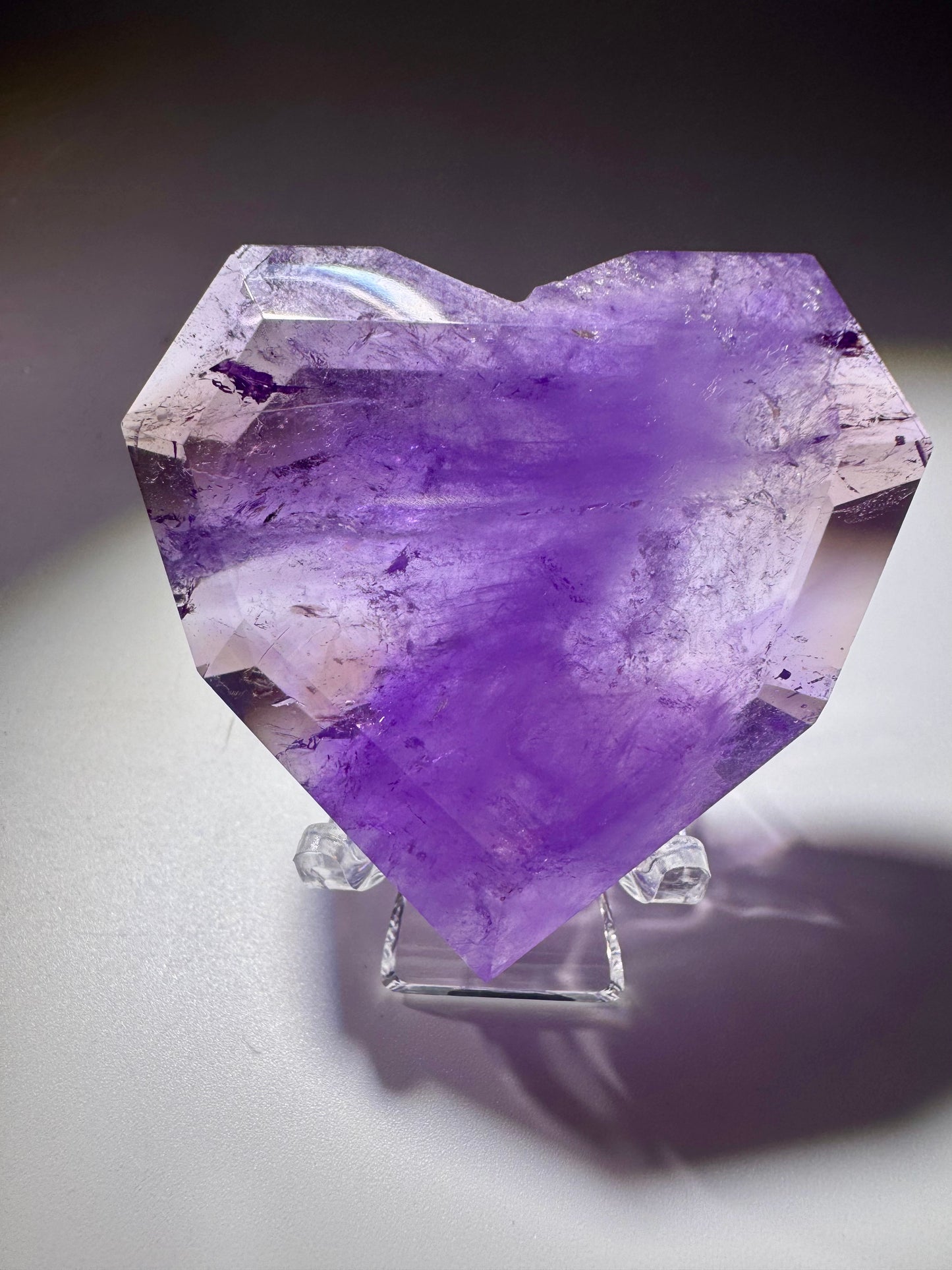 Klarer Amethrin-Kristall – vereint Amethyst & Citrin in perfekter Symbiose