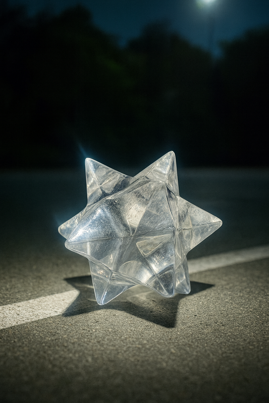 Klarer Bergkristall Merkaba Stern 5.3 cm kaufen – Sterntetraeder