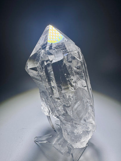 Klarer Himalaya-Kristall mit perfekter Spitze