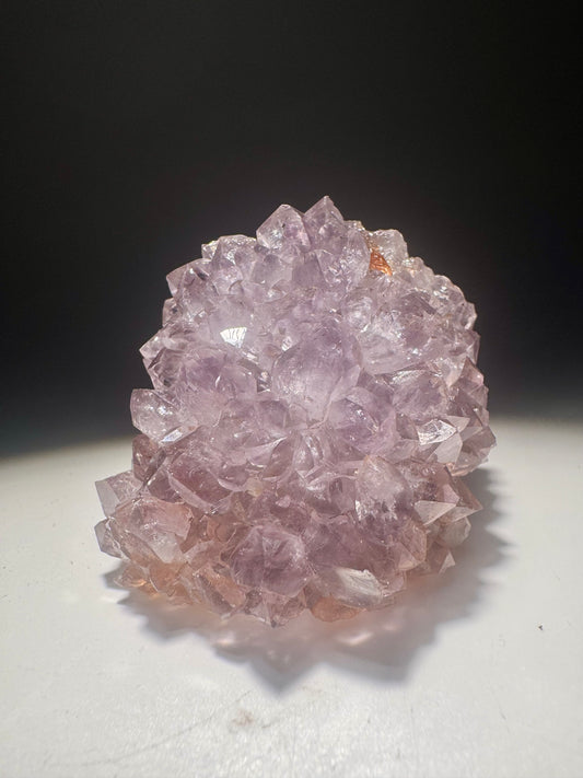 Kleine Amethystblüte 5 cm – Stalaktit Kristall mit funkelnden Spitzen aus Uruguay