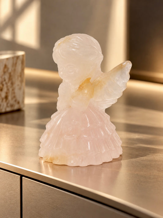 Kristall Engel zu Weihnachten – Schutzengel aus Naturstein
