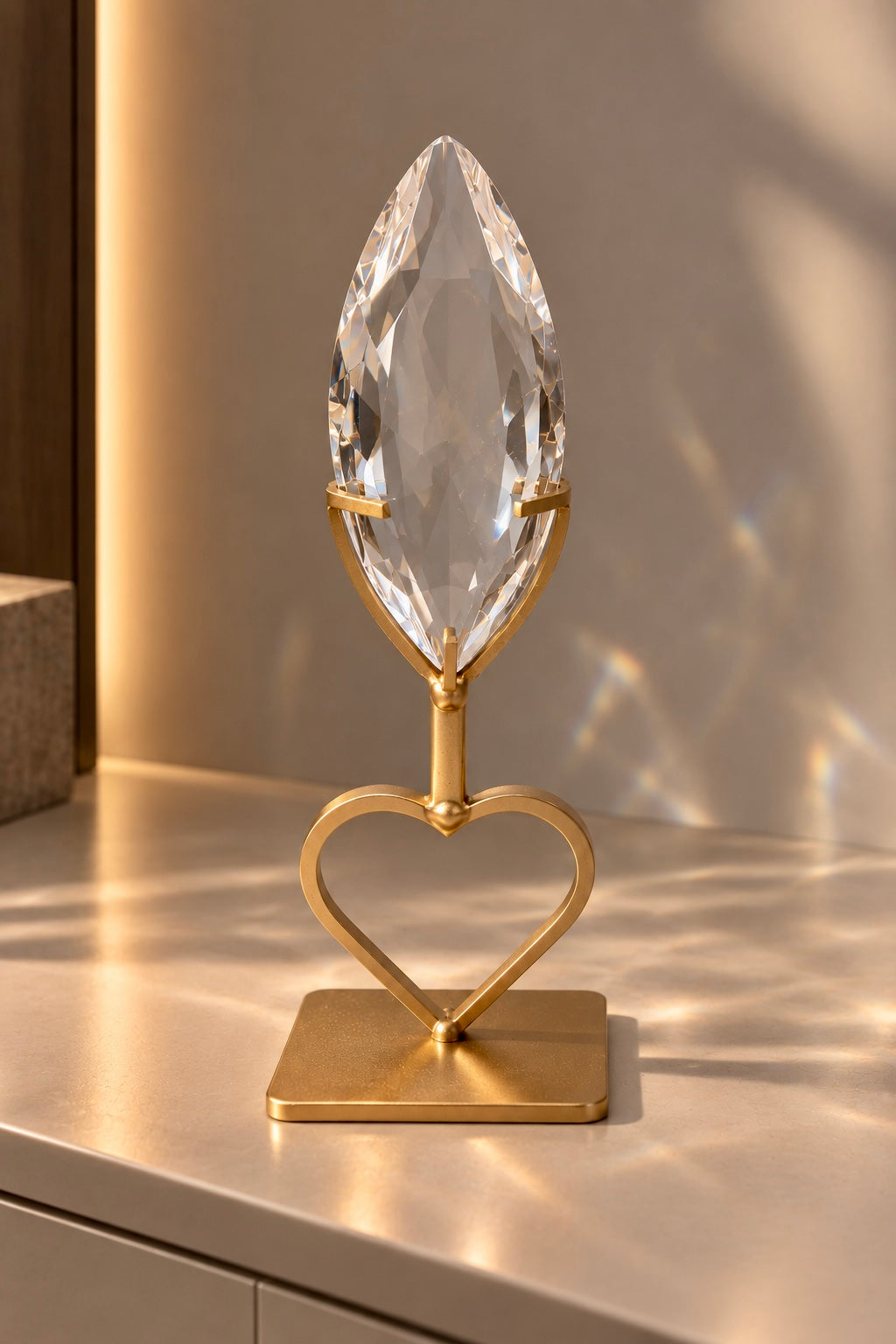 Kristall Geschenk für sie – facettierter Bergkristall, Rauchquarz & Citrin
