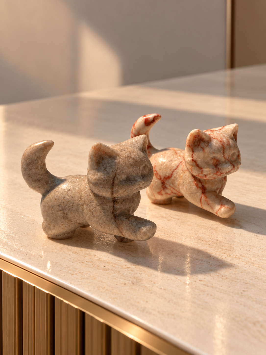 Kristall Katze Geschenk für Katzenfans – 5,7 cm, ca. 100 g