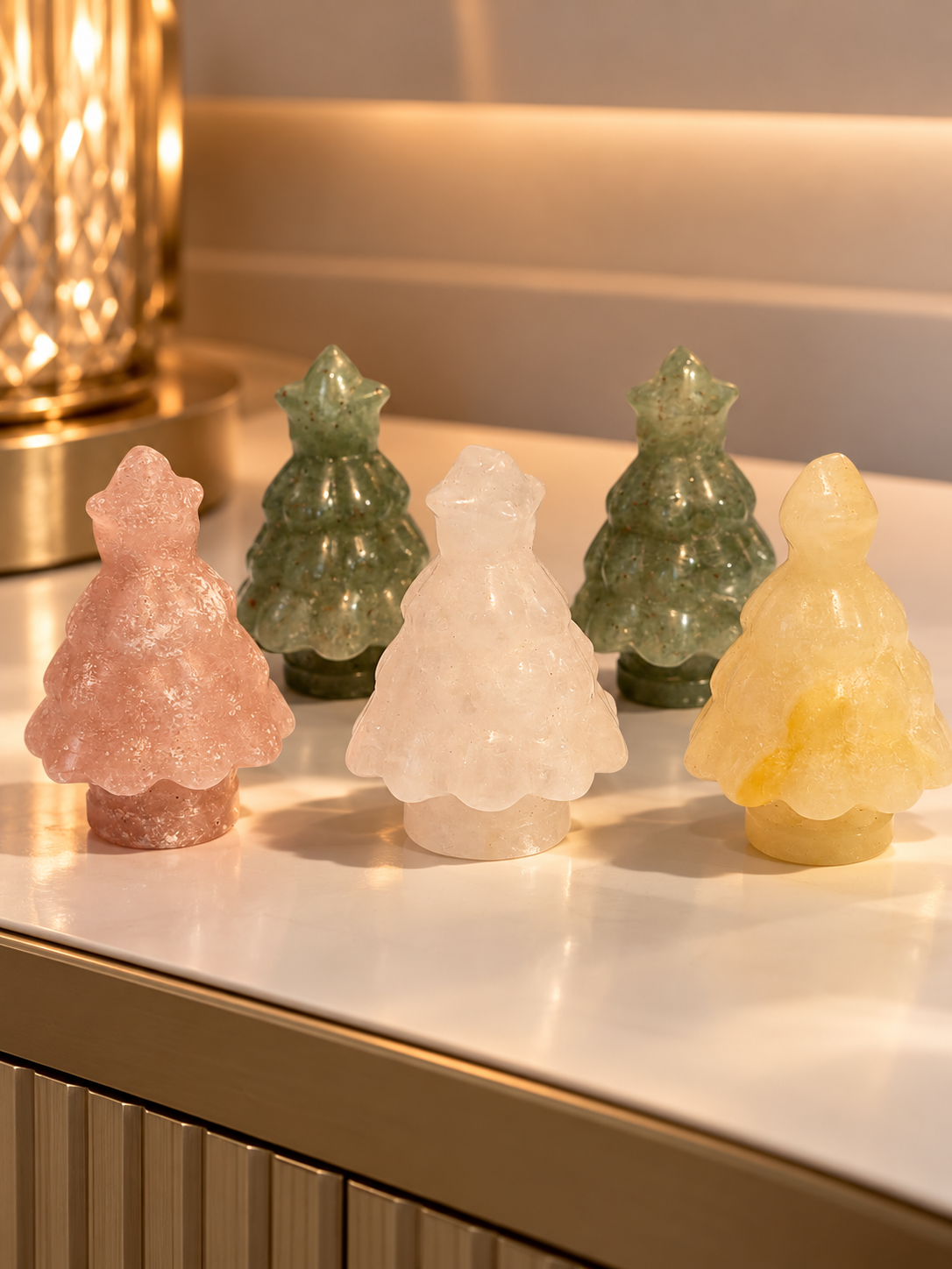 Kristall Tannenbaum Weihnachtsdeko – 8 cm, ca. 130 g