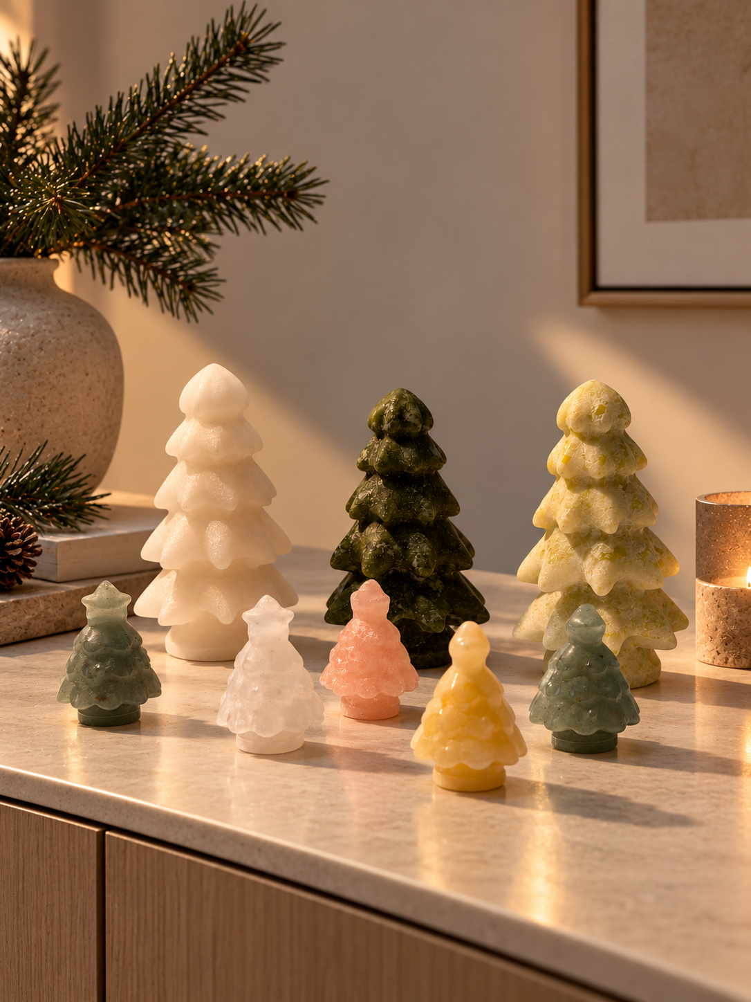 Kristall Tannenbaum Weihnachtsgeschenk – 3,5 cm, ca. 20 g
