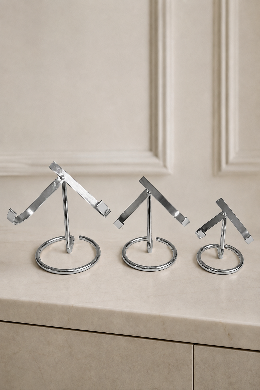 Kristallständer für Herzen – Silber Halter S, M & L