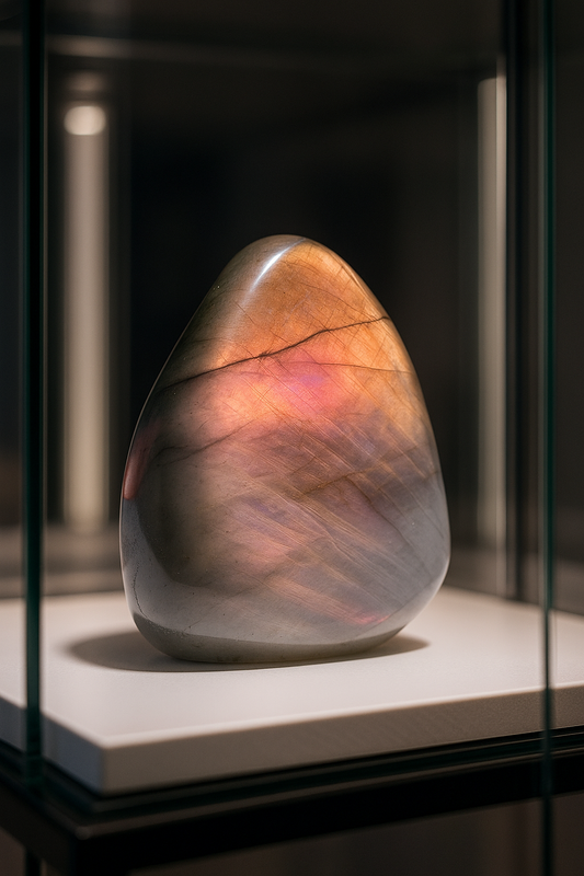 Labradorit Pink kaufen – seltene Freeform 5,3 cm | UNIQUE CRYSTALS