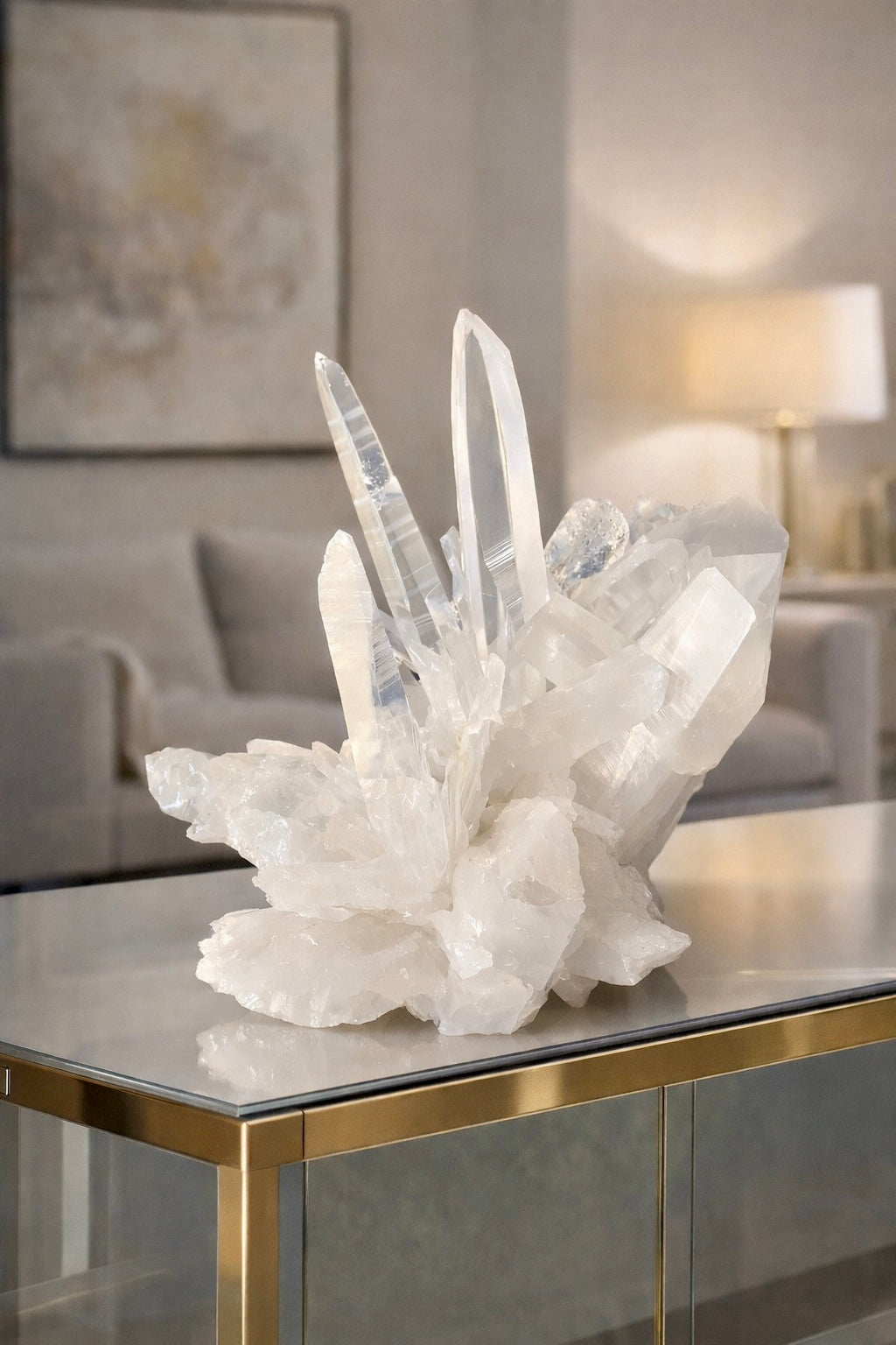 Lemurian-Bergkristallspitze aus Brasilien – ultrapure Klarheit Brasilien