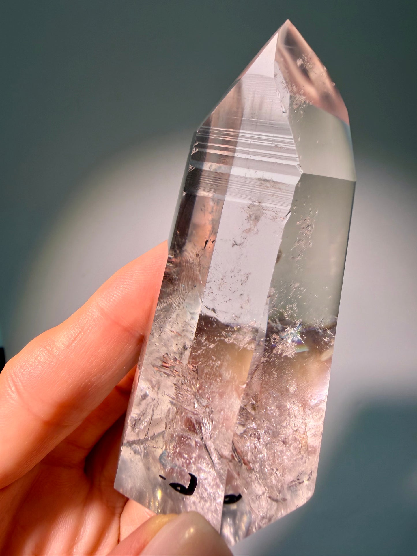 Lemurian Bergkristall Brasilien, Heilstein für Meditation und Energiearbeit