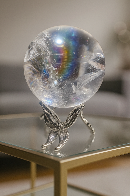 Lemurian Bergkristallkugel 5 cm – Klarer Kristall kaufen