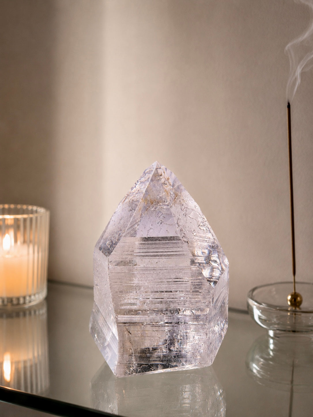 Lemurian Bergkristallspitze 5.2 cm – Ultraklarer Kristall 