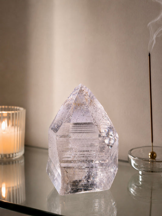 Lemurian Bergkristallspitze 5.2 cm – Ultraklarer Kristall 