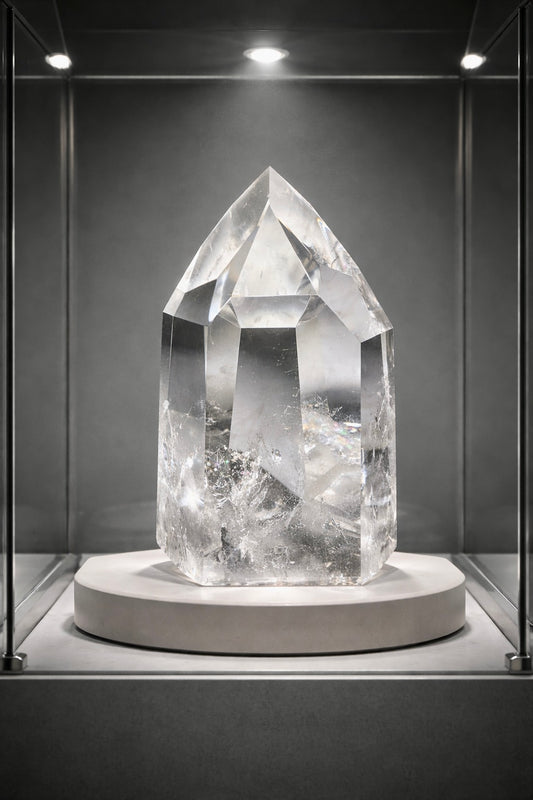 Lemurian Bergkristallspitze ultraklar | Regenbogen | Bahia Brasilien