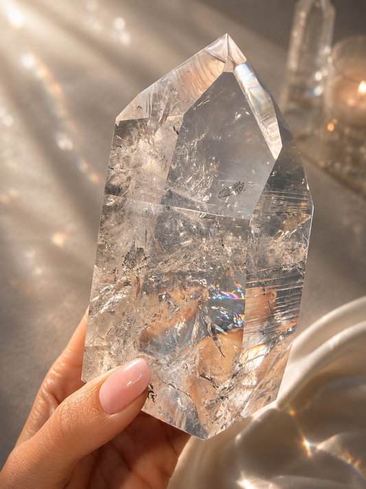Lemurian Kristall 13 cm, 820 g | Lemurian Linien | UNIQUE CRYSTALS