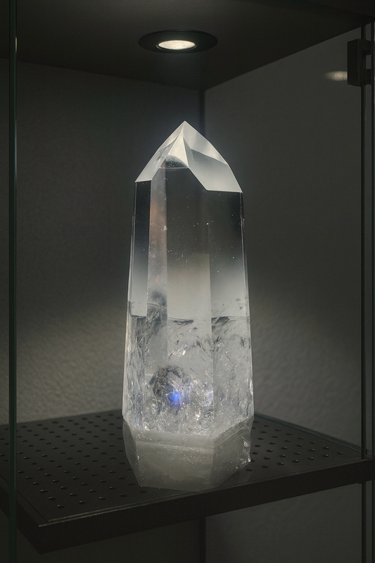 Lemurian Quarz Spitze – extra klar, poliert