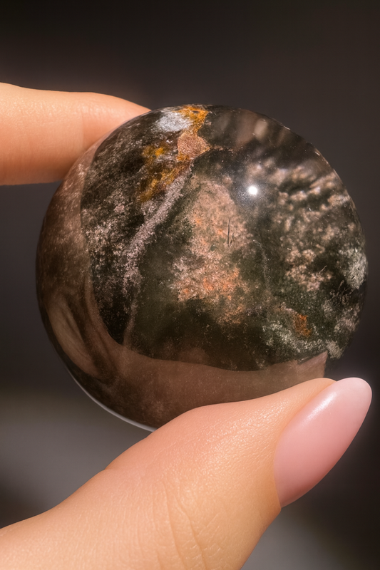 Lodolith Gartenquarz Kristallkugel 4,8 cm – 159 g | Naturkristall