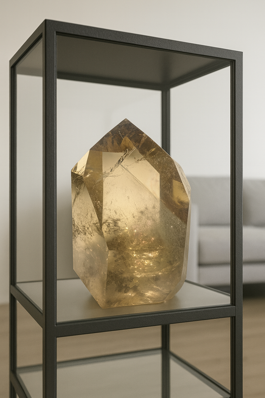 Majestätische Rauchquarz-Spitze mit Phantomen – 754 g Kristall in Museumsqualität