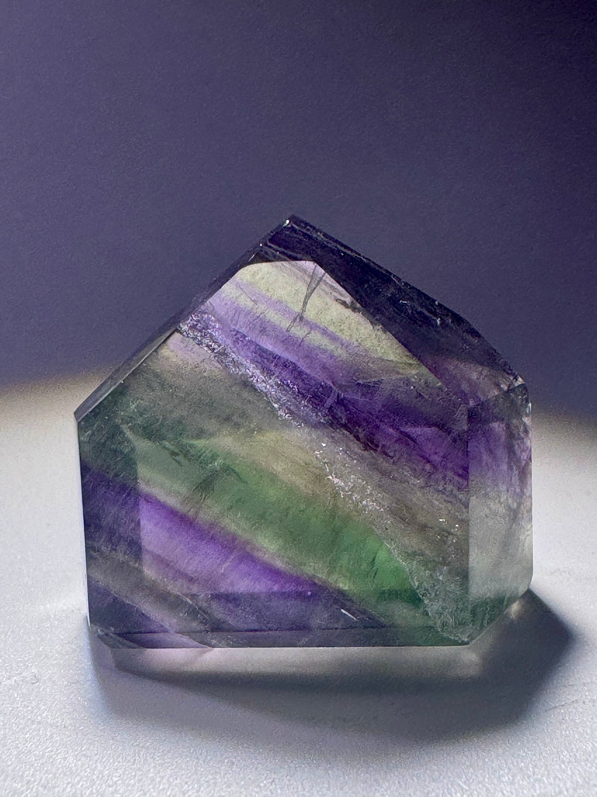 Mini Kristallspitze aus Brasilien – Fluorit in Premiumqualität
