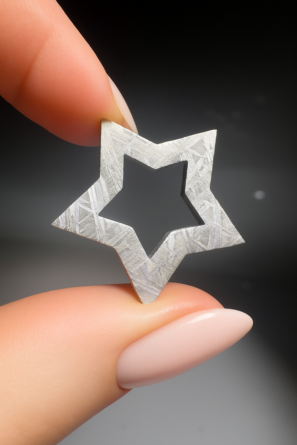 Muonionalusta Meteoriten-Stern 2 cm – Sternschnuppe aus dem All, einzigartig, Schweden, 4,5 Mrd. Jahre