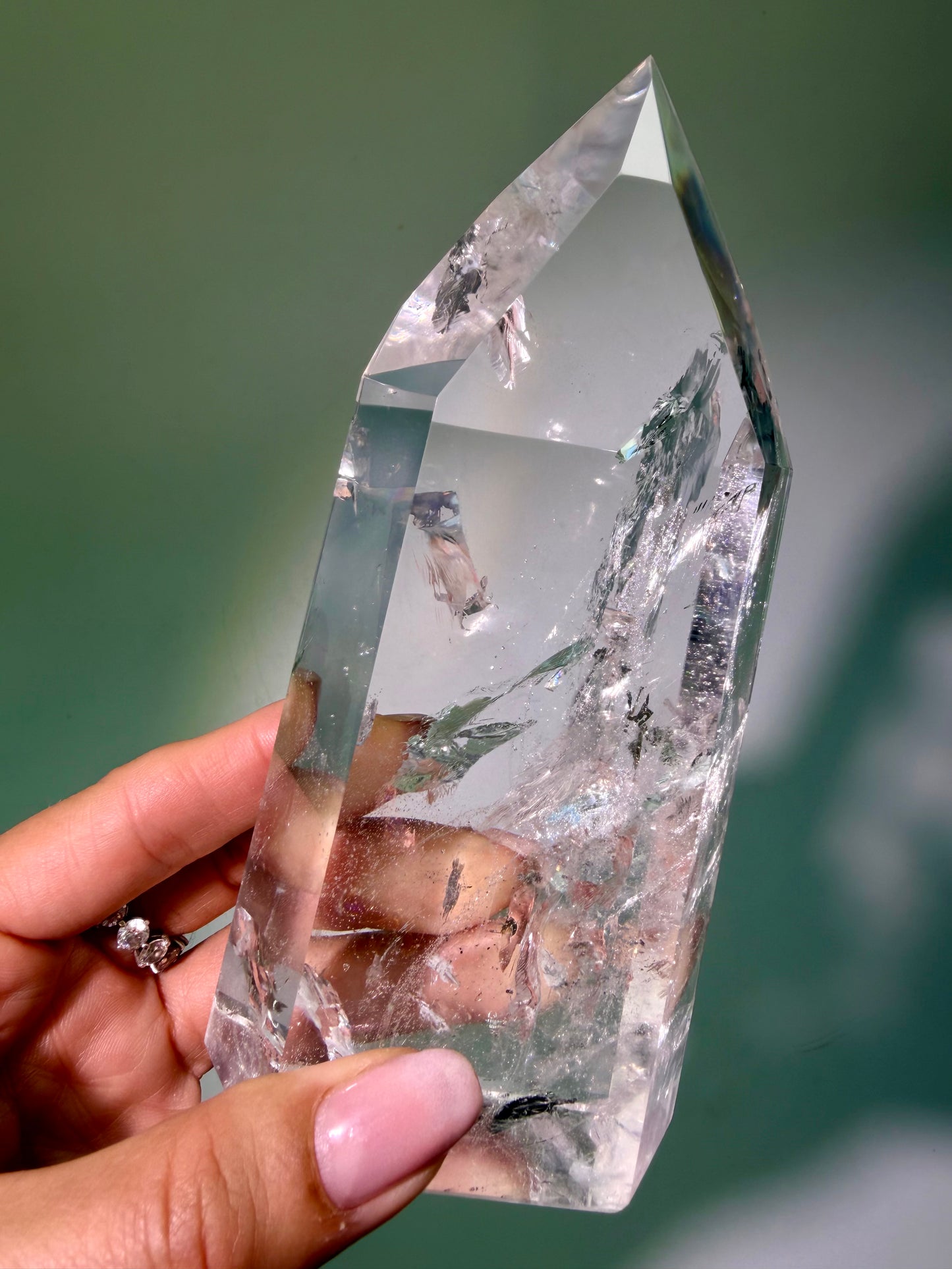 Natürlicher Lemurian Bergkristall – extra klar – 14 cm – Bahia