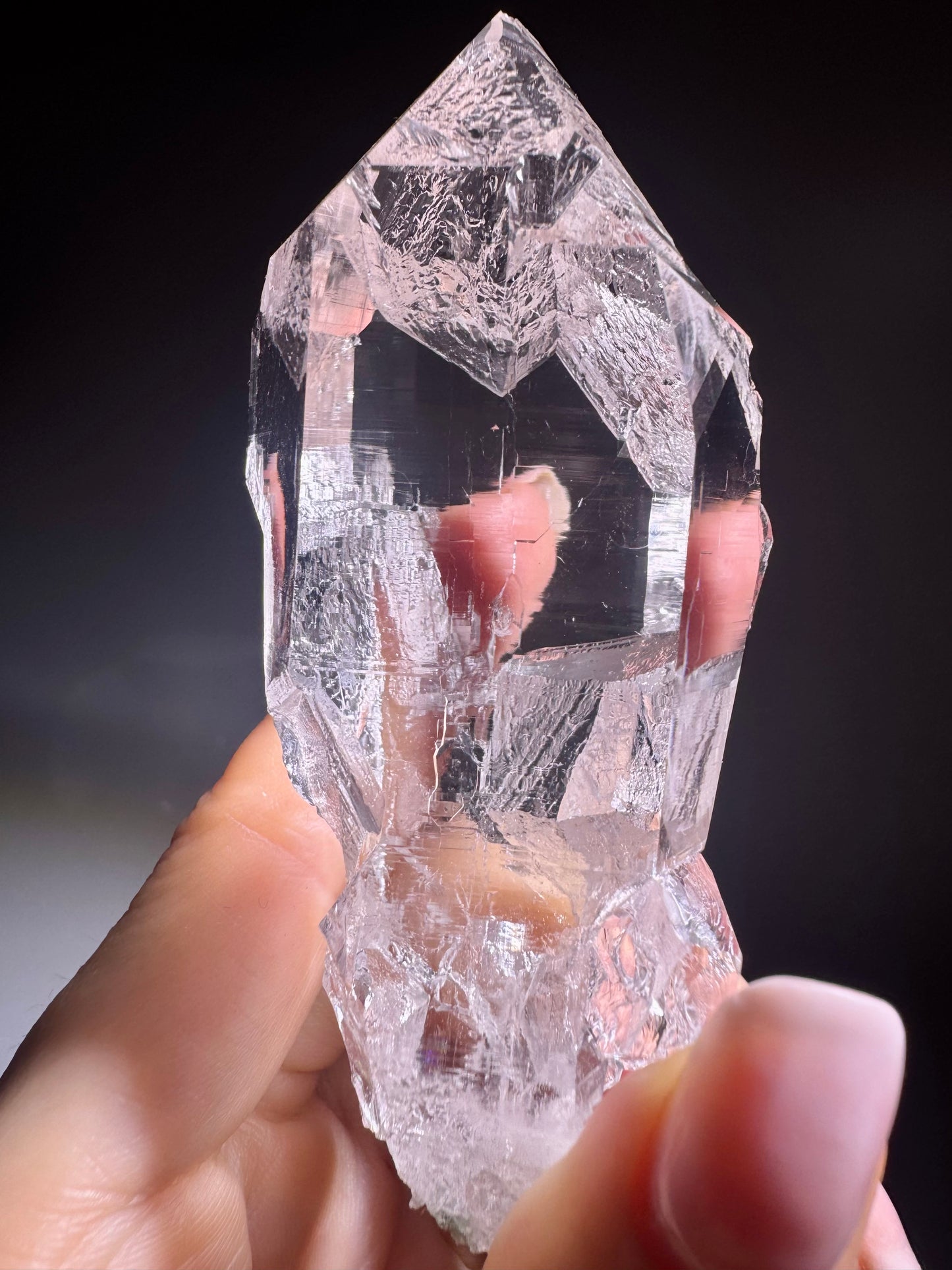 Naturbelassene Himalaya Kristallspitze – 8.7 cm Eisreinheit