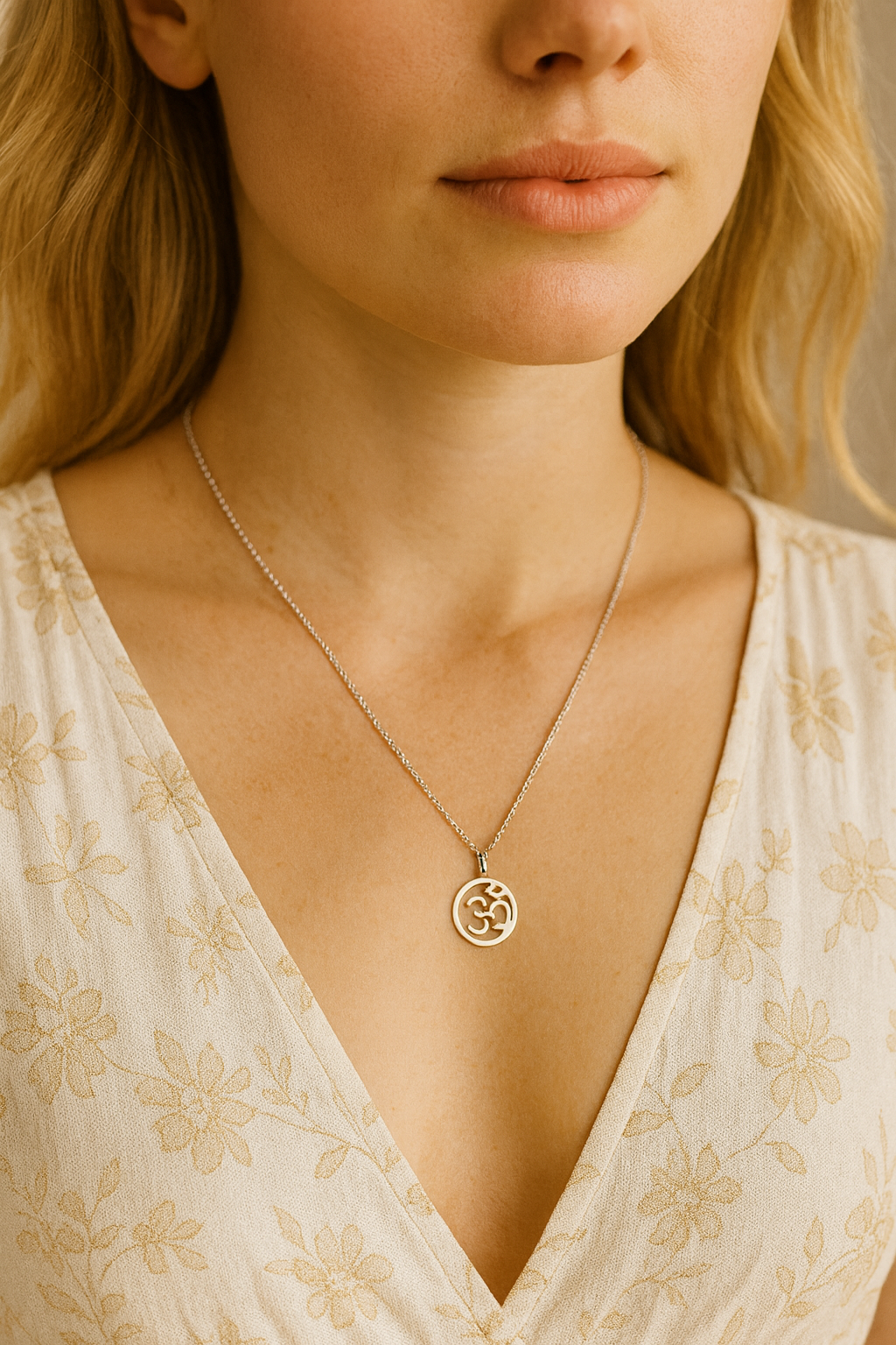 OM Kette 925 Silber kaufen | Spiritueller Energieschmuck
